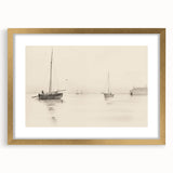 Serene Vintage Landscape Art – Classic Nautical Scene Wall Print