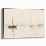 Serene Vintage Landscape Art – Classic Nautical Scene Wall Print