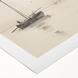 Serene Vintage Landscape Art – Classic Nautical Scene Wall Print
