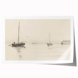 Serene Vintage Landscape Art – Classic Nautical Scene Wall Print