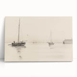 Serene Vintage Landscape Art – Classic Nautical Scene Wall Print