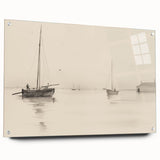 Serene Vintage Landscape Art – Classic Nautical Scene Wall Print
