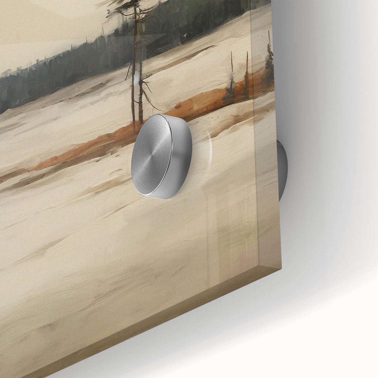 Vintage Winter Landscape Art – Classic Snowy Countryside Print