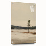 Vintage Winter Landscape Art – Classic Snowy Countryside Print