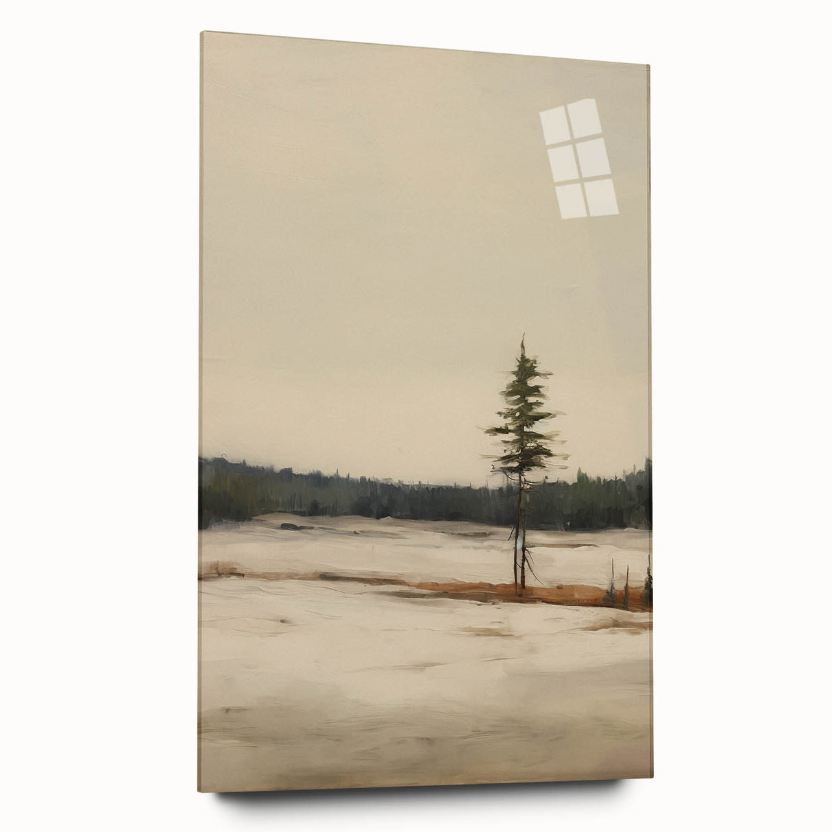 Vintage Winter Landscape Art – Classic Snowy Countryside Print