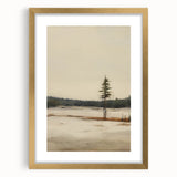 Vintage Winter Landscape Art – Classic Snowy Countryside Print