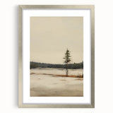 Vintage Winter Landscape Art – Classic Snowy Countryside Print