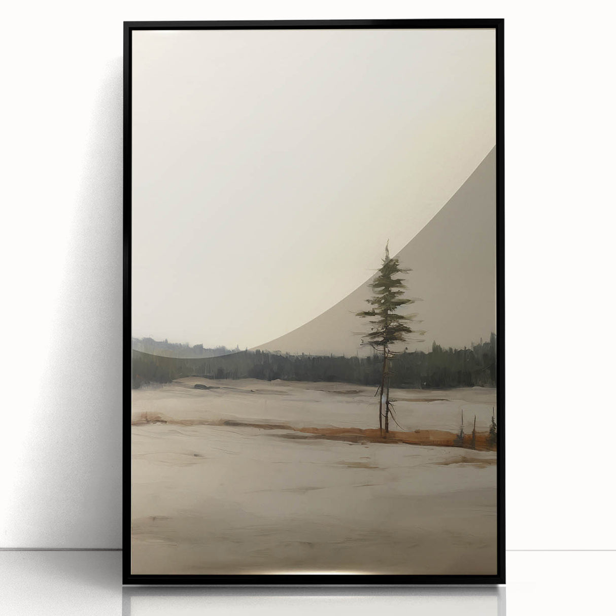 Vintage Winter Landscape Art – Classic Snowy Countryside Print