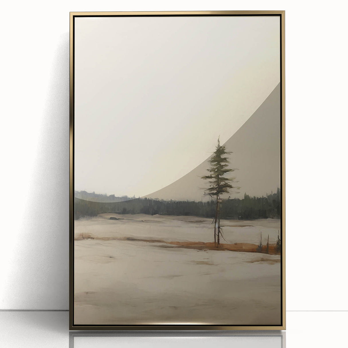 Vintage Winter Landscape Art – Classic Snowy Countryside Print
