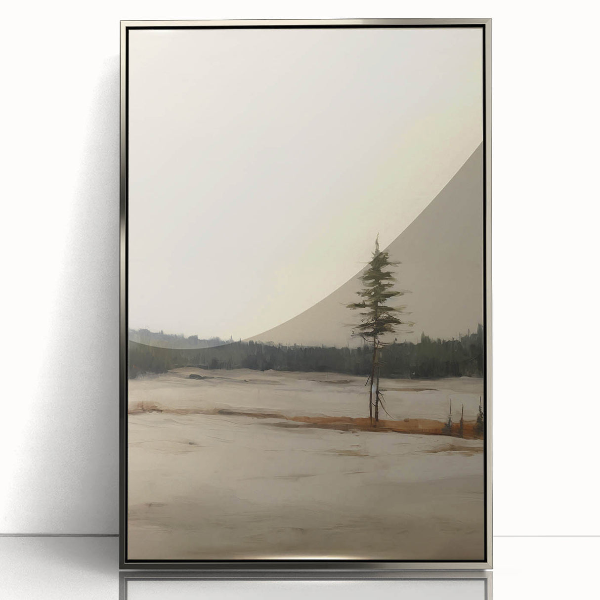 Vintage Winter Landscape Art – Classic Snowy Countryside Print