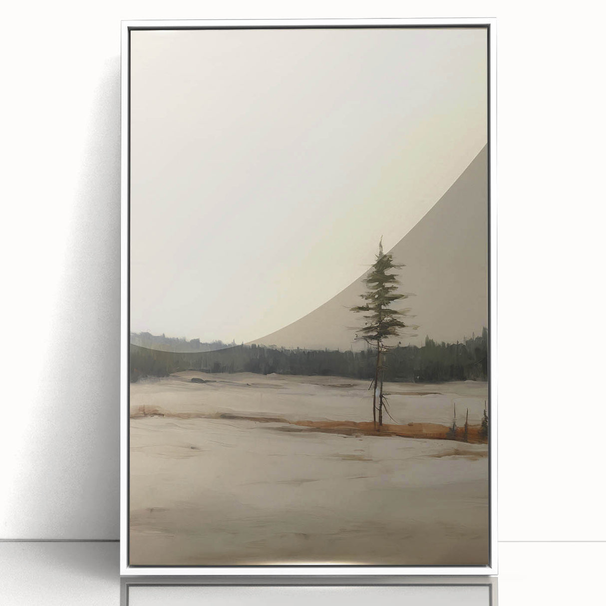 Vintage Winter Landscape Art – Classic Snowy Countryside Print