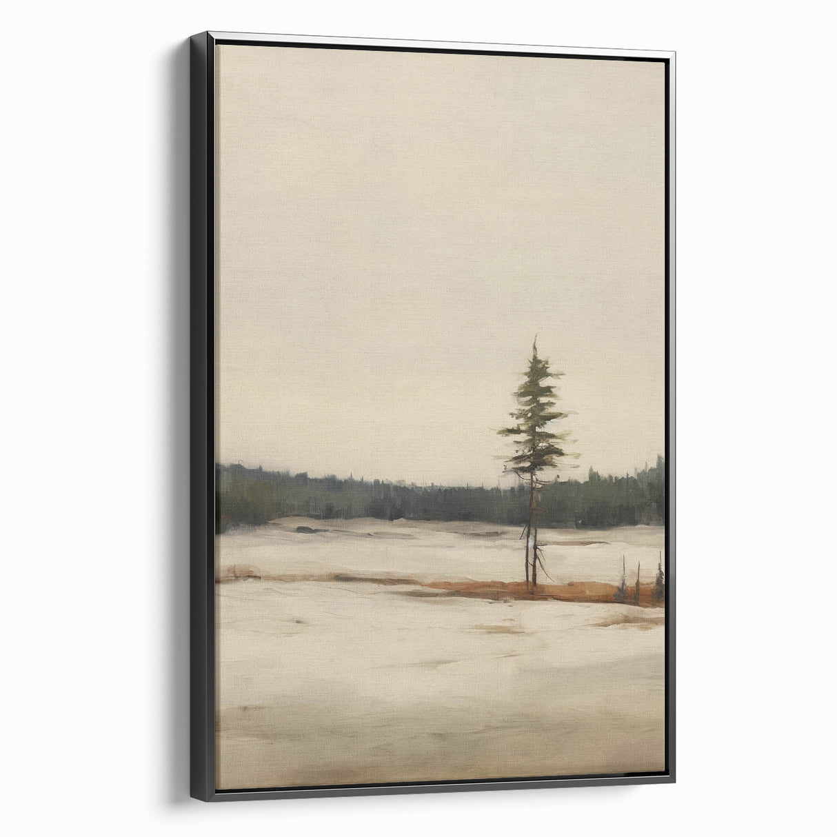 Vintage Winter Landscape Art – Classic Snowy Countryside Print
