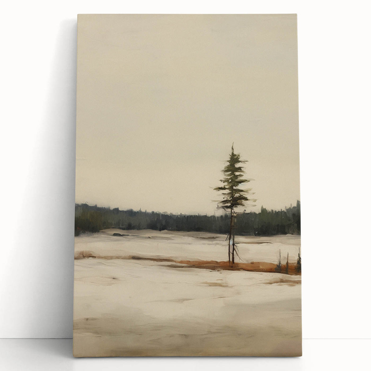 Vintage Winter Landscape Art – Classic Snowy Countryside Print