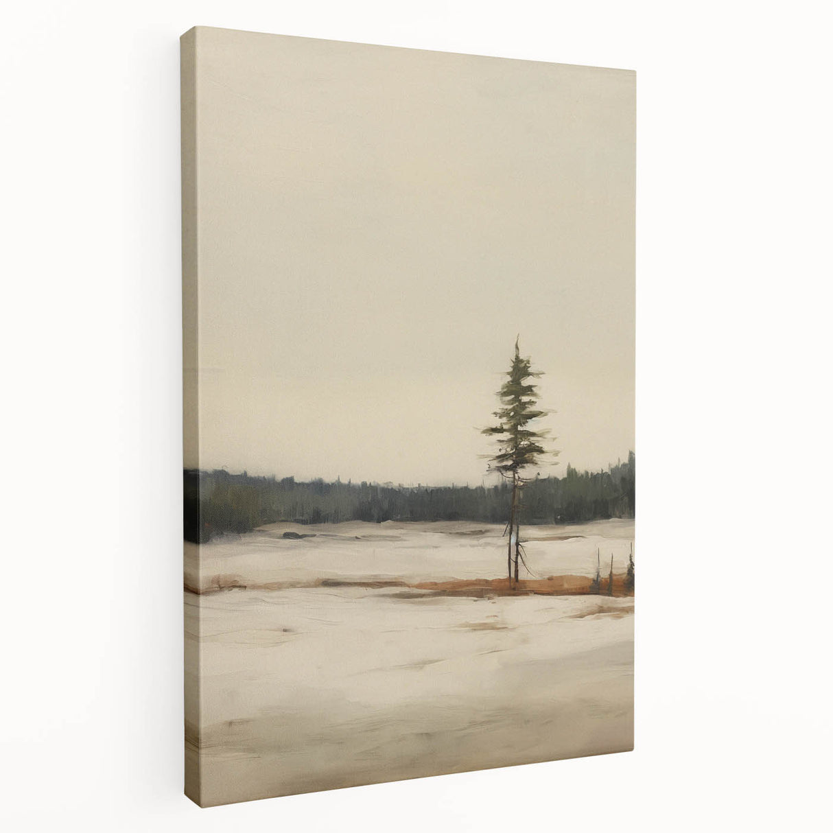 Vintage Winter Landscape Art – Classic Snowy Countryside Print