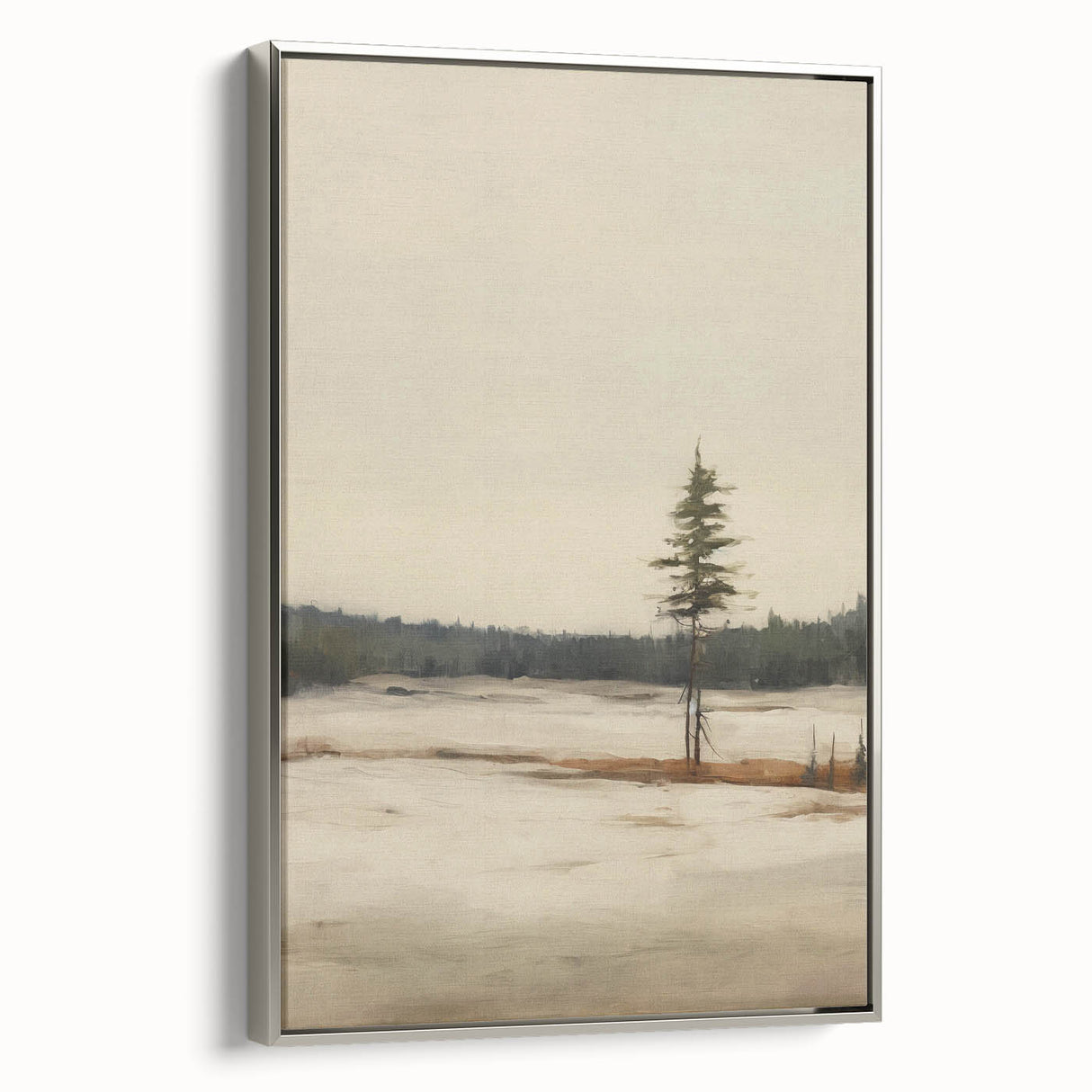Vintage Winter Landscape Art – Classic Snowy Countryside Print