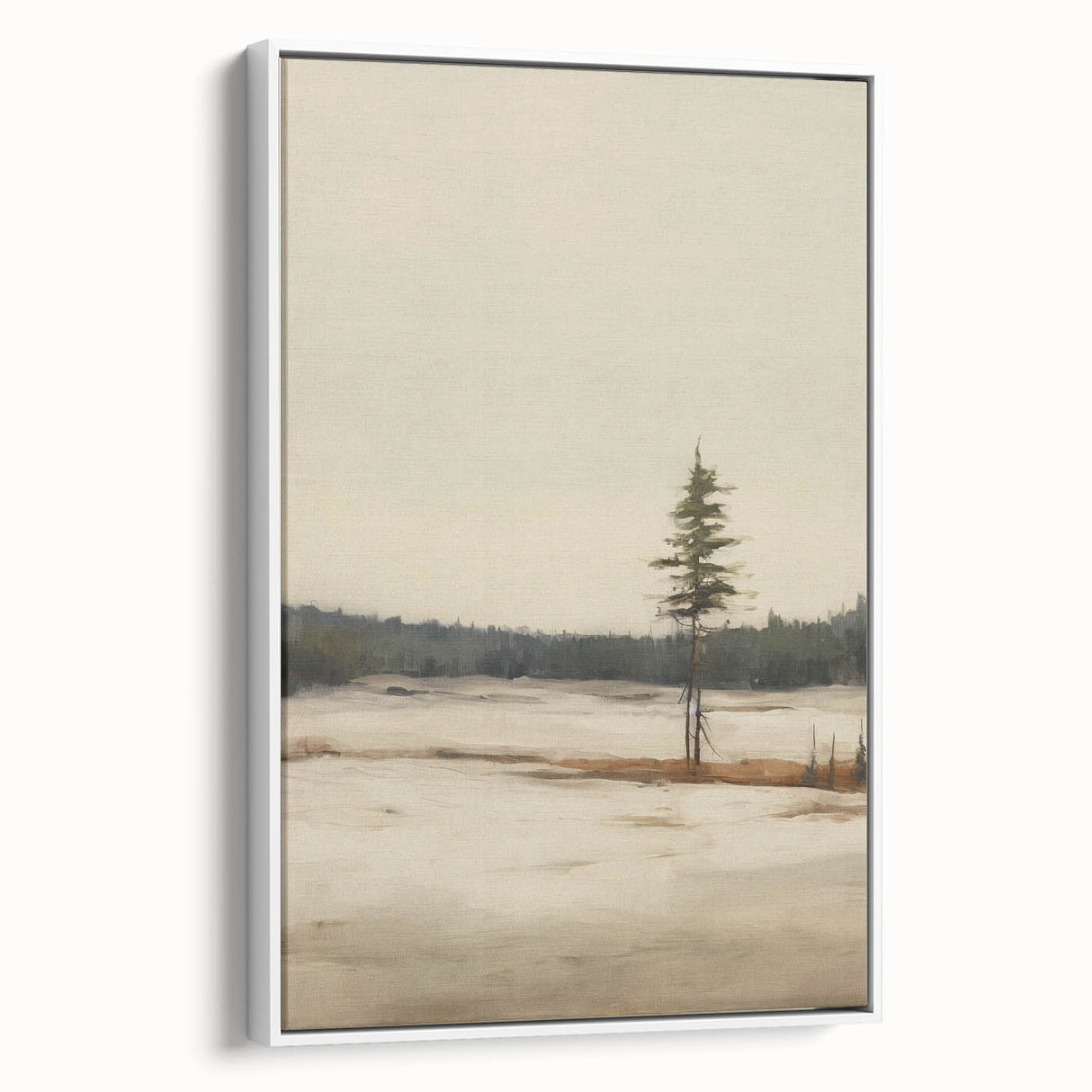 Vintage Winter Landscape Art – Classic Snowy Countryside Print