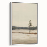 Vintage Winter Landscape Art – Classic Snowy Countryside Print