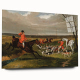 Vintage Hunting Scene Art - Equestrian and Hounds Canvas