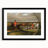 Vintage Hunting Scene Art - Equestrian and Hounds Canvas