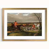 Vintage Hunting Scene Art - Equestrian and Hounds Canvas