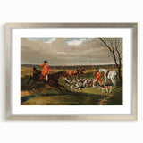 Vintage Hunting Scene Art - Equestrian and Hounds Canvas