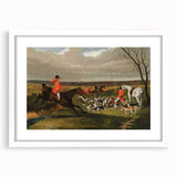 Vintage Hunting Scene Art - Equestrian and Hounds Canvas