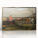 Vintage Hunting Scene Art - Equestrian and Hounds Canvas