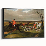 Vintage Hunting Scene Art - Equestrian and Hounds Canvas