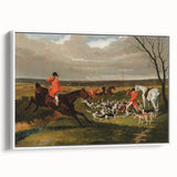 Vintage Hunting Scene Art - Equestrian and Hounds Canvas