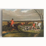Vintage Hunting Scene Art - Equestrian and Hounds Canvas
