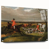 Vintage Hunting Scene Art - Equestrian and Hounds Canvas