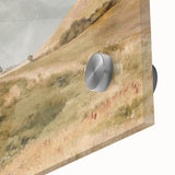 Vintage Coastal Landscape Art - Tranquil Seaside with Boats Canvas