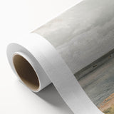 Vintage Coastal Landscape Art - Tranquil Seaside with Boats Canvas