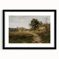 Vintage Countryside Landscape Art - Quiet Cottage and Path Canvas