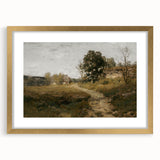 Vintage Countryside Landscape Art - Quiet Cottage and Path Canvas