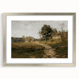Vintage Countryside Landscape Art - Quiet Cottage and Path Canvas