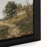 Vintage Countryside Landscape Art - Quiet Cottage and Path Canvas