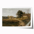 Vintage Countryside Landscape Art - Quiet Cottage and Path Canvas