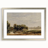 Vintage Riverside Art - Tranquil Ducks and Boat Canvas