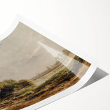 Vintage Riverside Art - Tranquil Ducks and Boat Canvas