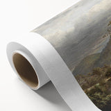 Vintage Rural Landscape Art - Tranquil Bridge and Trees Canvas