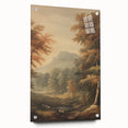 Vintage Autumn Forest Art – Classic Mountain Landscape Print