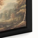 Vintage Autumn Forest Art – Classic Mountain Landscape Print