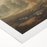 Vintage Autumn Forest Art – Classic Mountain Landscape Print