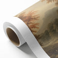 Vintage Autumn Forest Art – Classic Mountain Landscape Print