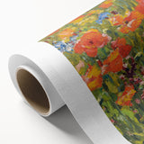 Vintage Floral Art - Bright Poppy Field Canvas Print