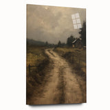 Vintage Country Road – Rustic Landscape Wall Art Print