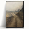 Vintage Country Road – Rustic Landscape Wall Art Print