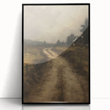 Vintage Country Road – Rustic Landscape Wall Art Print