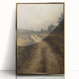 Vintage Country Road – Rustic Landscape Wall Art Print